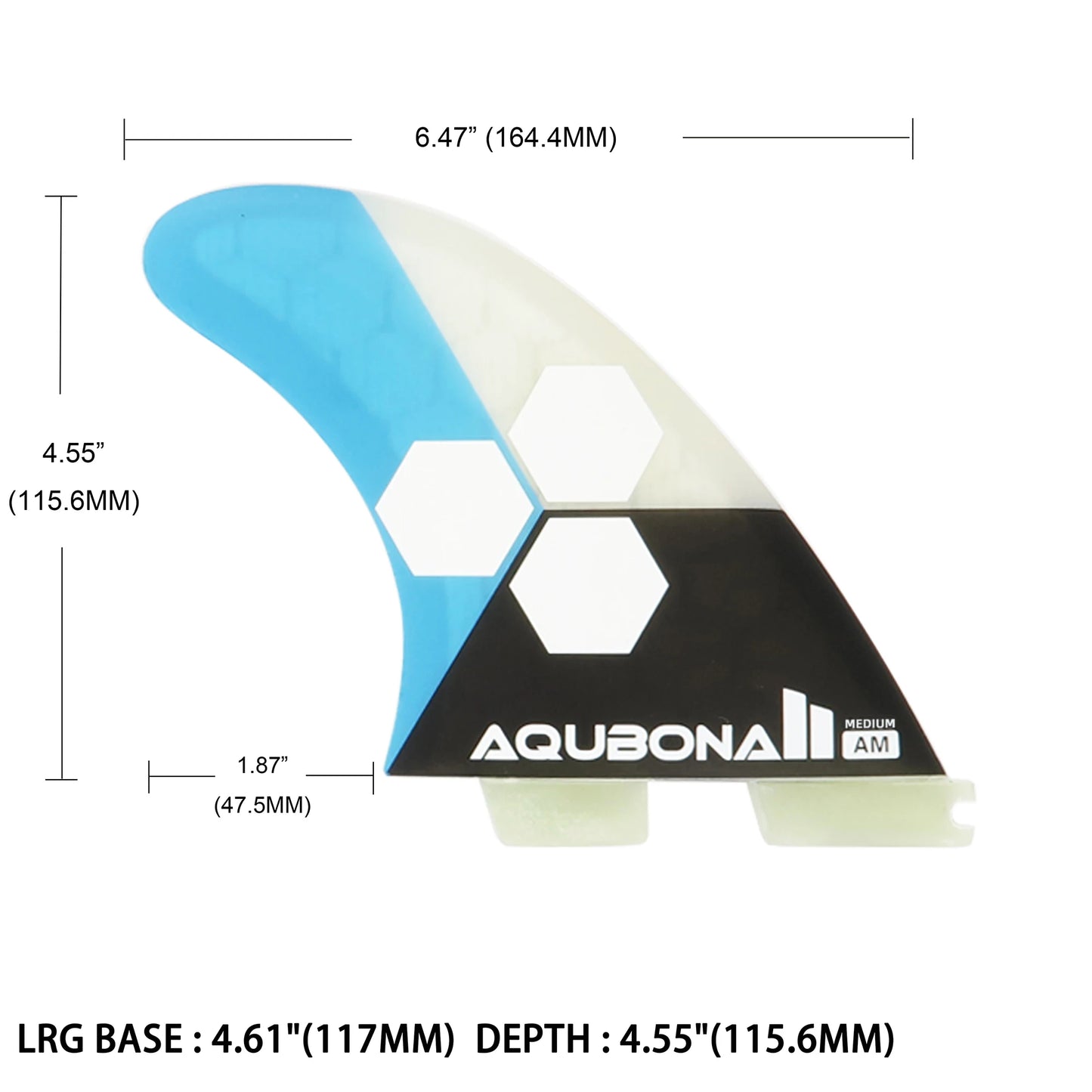 AQUBONA Al Merrick AM FCS2 surf fins