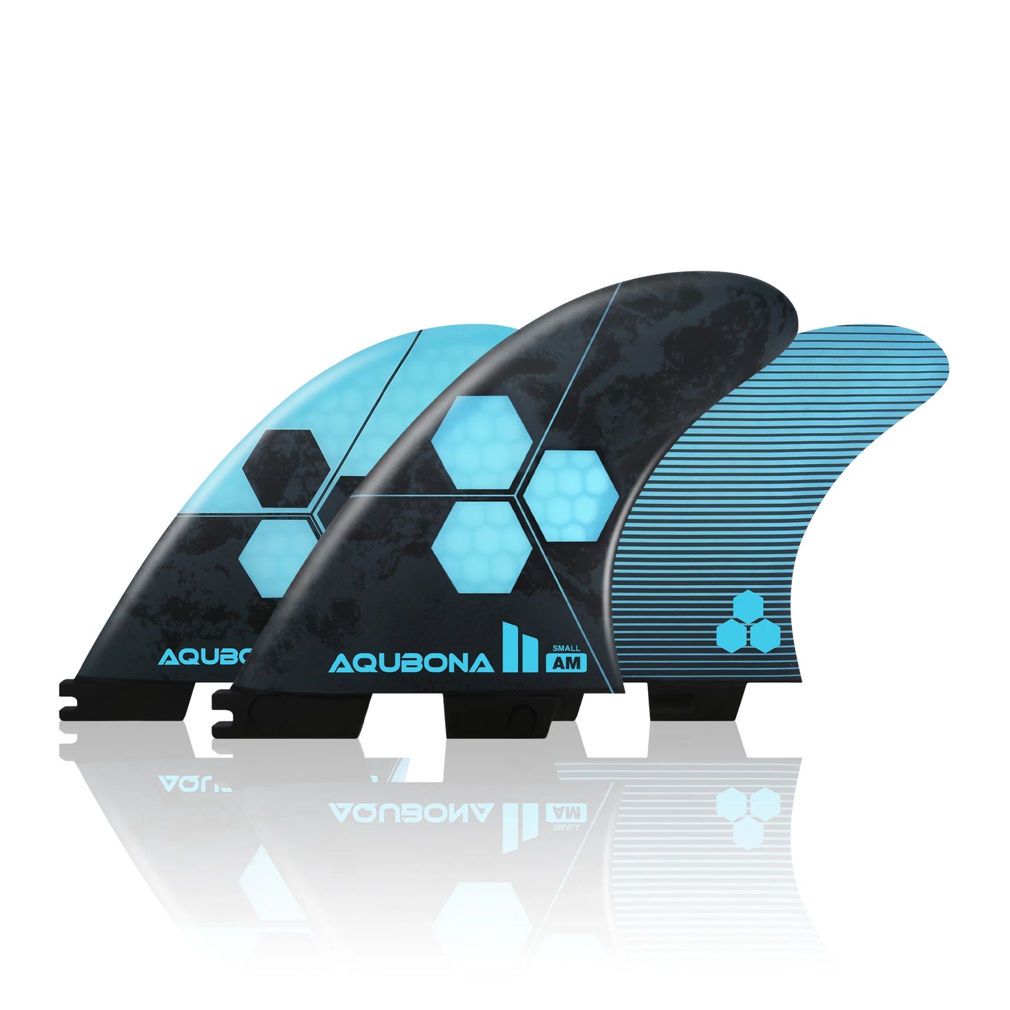 AQUBONA Honeycomb Fiberglass Surfboard Fins