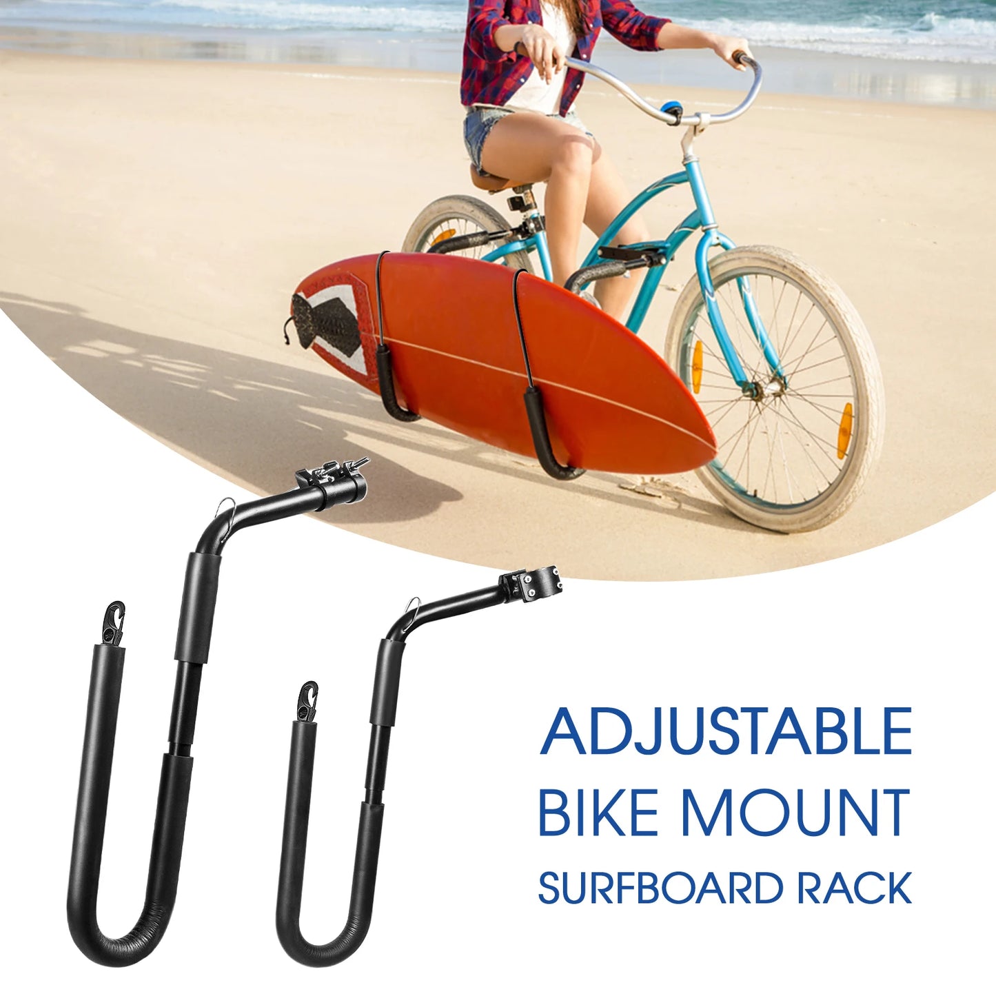 Surfboard Rack/Side Support for Motorcycle and Bicycle